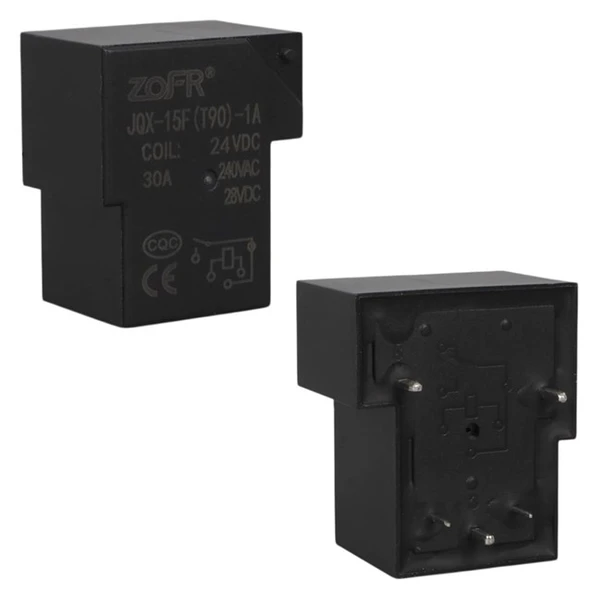 24V 30A 5 Pin Röle (JQX-15F-T90-24VDC) ürün görseli 1