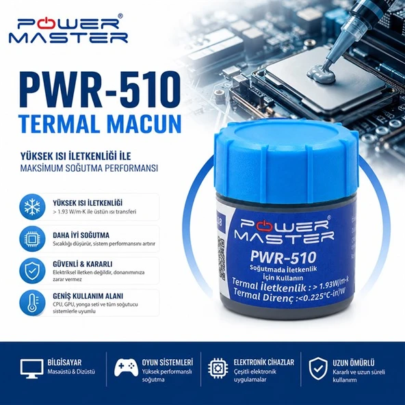 Powermaster PWR- 510 Gri Termal Macun - Resim 2