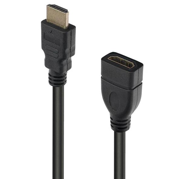 Powermaster PM-29568 HDMI Erkek HDMI Dişi 1 Metre Uzatma Kablo ürün görseli 1