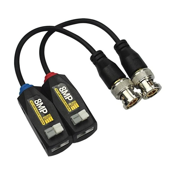 Powermaster 8MP 1080P 2KV 250-400 Metre HD-TVI-CVI-AHD-CVBS HD Video Balun PM-3889 ürün görseli 1