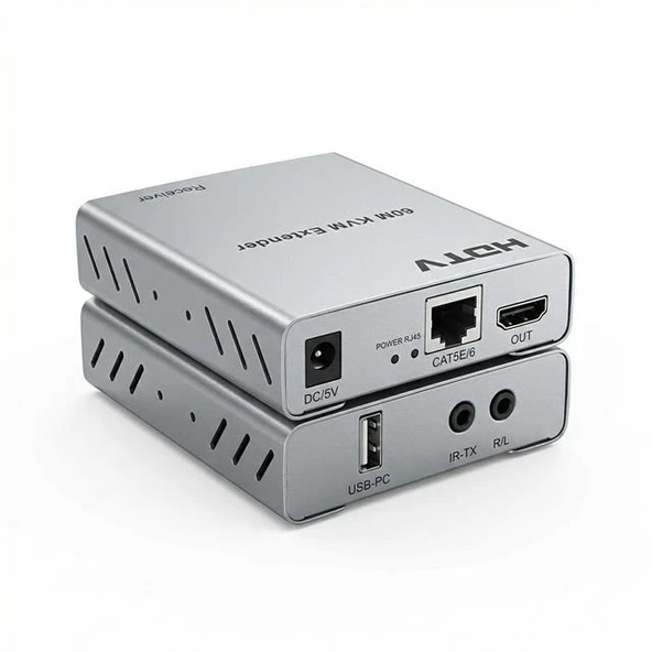 Enkado EKD-HE60KVM 1080P 60 Metre HDMI USB KVM Extender ürün görseli 1