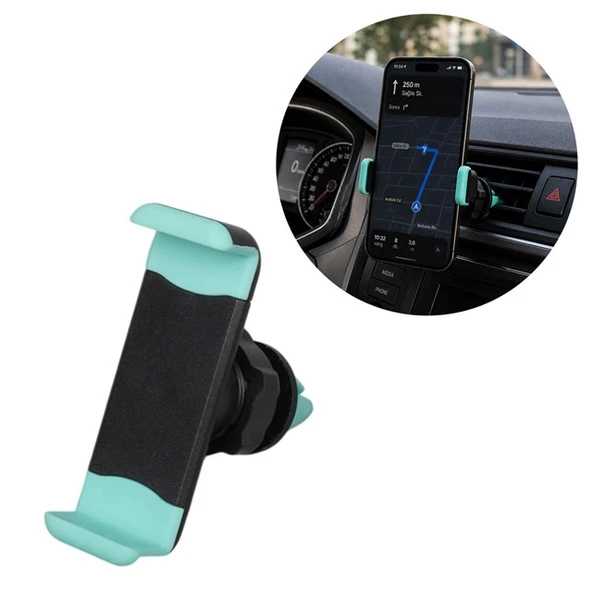 Powermaster PM-39119 Plastik 360 Derece Dönebilen Ayarlanabilir Kıskaçlı Araç İçi Telefon Tutucu ürün görseli 1
