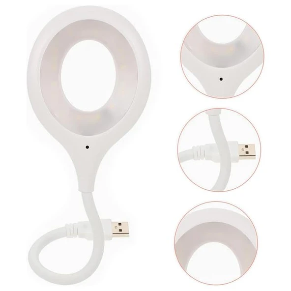 Powermaster Portatif Akrobatik 20 SMD Ledli USB Gece Kitap Okuma Çalışma Lambası (Powerbank Uyumlu) ürün görseli 1