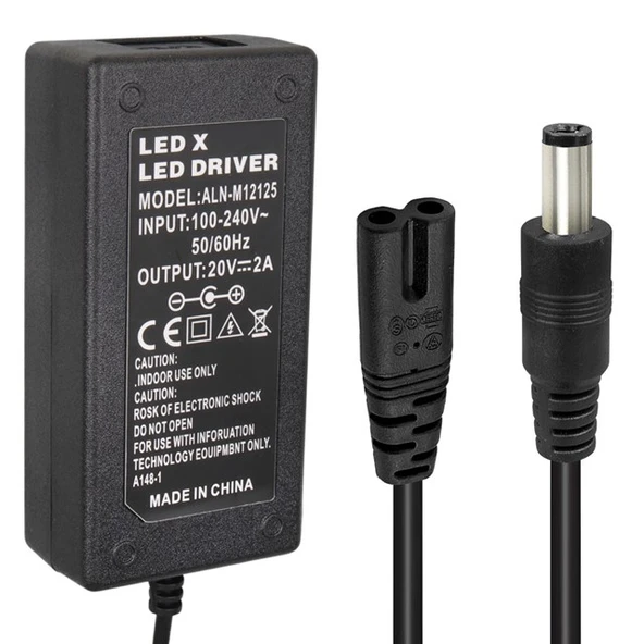 Powermaster PM-31056 20 Volt - 2 Amper 5.5*2.5 Mm Uçlu Adaptör (Lenovo Ibm Notebook) ürün görseli 1