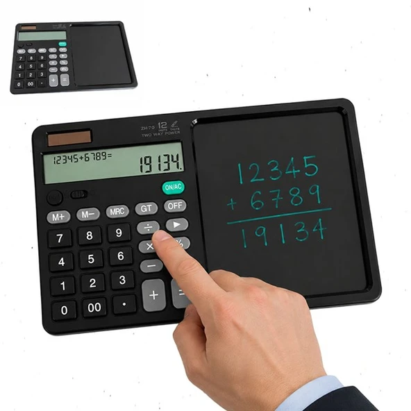 Powermaster ZH70 Dijital Not Defterli 12 Haneli Hesap Makinesi ürün görseli 1