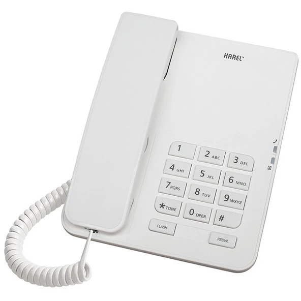 Karel TM-140 Kablolu Ekransız Krem Masaüstü Telefon ürün görseli 1