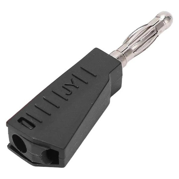 Powermaster IC-238D 4Mm Banana Jack Üçgen Konnektör Siyah ürün görseli 1