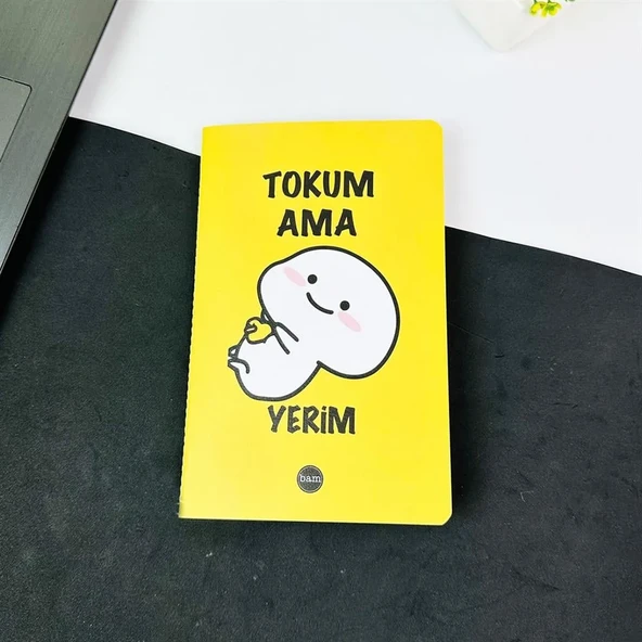 Tokum Ama Yerim Tasarımlı Terzi Dikişli Defter ürün görseli 1