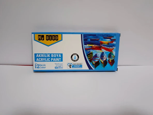Akrilik Boya 12 Renk Tüp ürün görseli 1