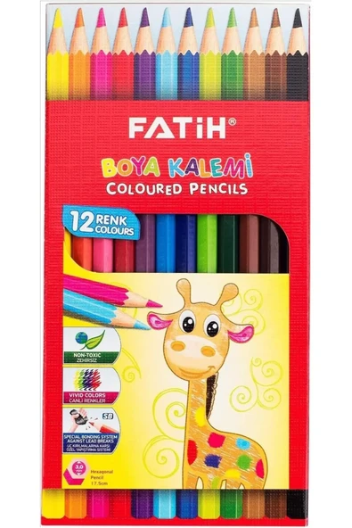 Kuru Boya 12 li Tam Boya Karton Kutu ürün görseli 1