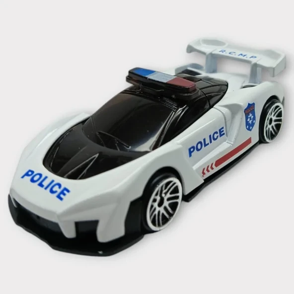 Metal Mini Polis Arabası 8 cm ürün görseli 1