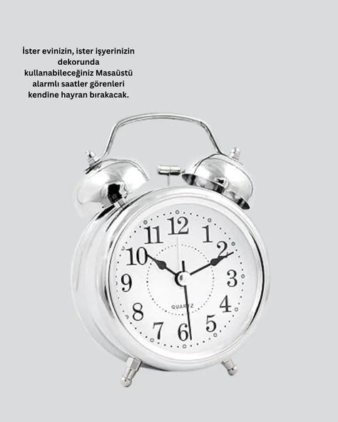 Dekoratif Gümüş Saat - Resim 4