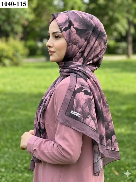 Moon Scarf Soft Pamuk Şal (Gül Kurusu) 1040-115 ürün görseli 1