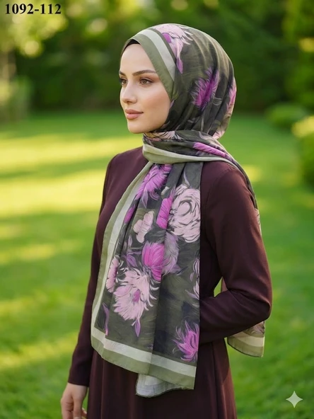 Velscarfs Soft Pamuk Şal (Yeşil) 1092-112 ürün görseli 1