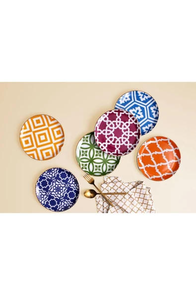 Porland Morocco 6 Lı Pasta Takımı 18 Cm 04A+P021772 ürün görseli 1