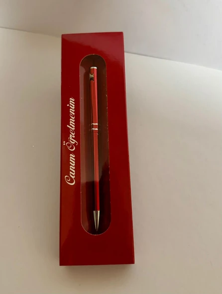 Tükenmez Kalem Canım Öğretmenim Kırmızı Renk ürün görseli 1