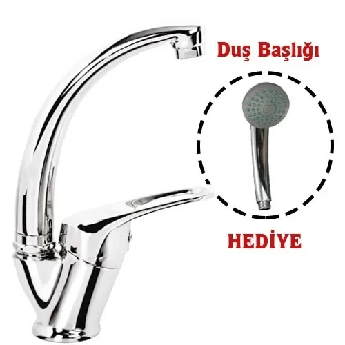 Mix Kuğu Banyo Batarya + Duş Başlığı Hediyeli ürün görseli 1