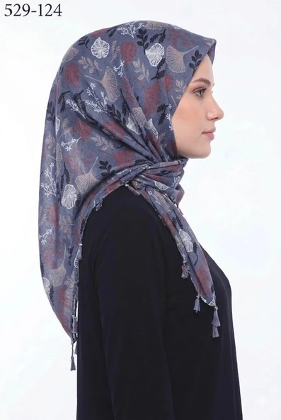 Dolce Life Desenli Sökme Boncuklu Eşarp 529-124 ürün görseli 1