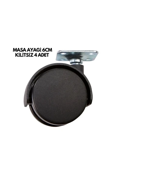 MASA AYAĞI 6CM KİLİTSİZ 4 ADET ürün görseli 1