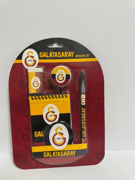 4'lü Kırtasiye Seti Sarı Kırmızı ürün görseli 1