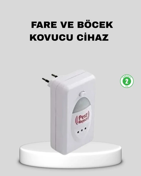 Ultrasonik Haşere Kovucu Cihaz – Sessiz, Kimyasalsız ve Etkili Koruma ürün görseli 1