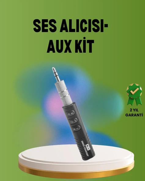 Hızlı Şarjlı Bluetooth Ses Alıcısı – Ev, Araç ve Ofis İçin ürün görseli 1
