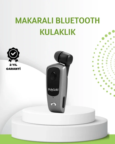 10 Saat Konuşma Süreli Klipsli Bluetooth Kulaklık ürün görseli 1