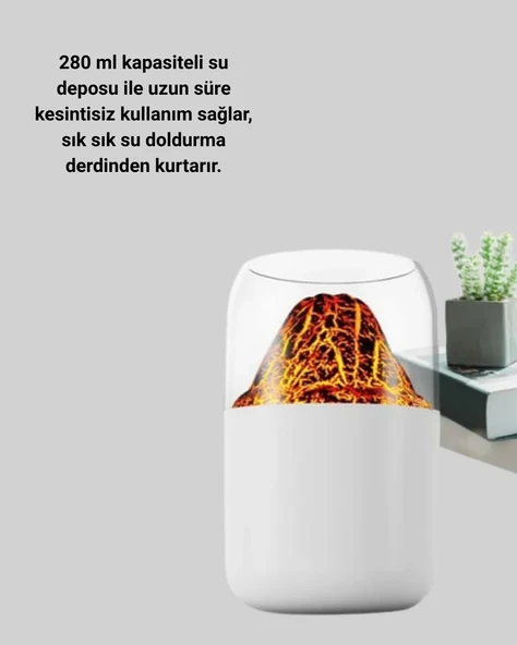 Su Hazneli LED Işıklı Aromaterapi Difüzörü - Resim 3