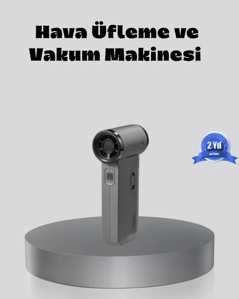 Şarjlı 130000 RPM Hava Üflemeli ve Vakumlu Araç Ev Temizlik Makinesi ürün görseli 1
