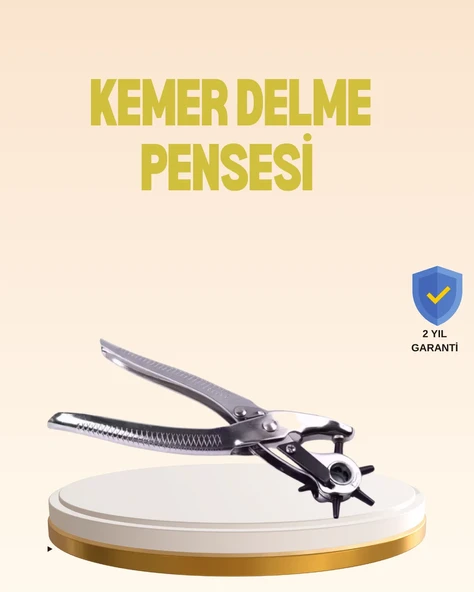 Profesyonel Deri Delme Pensesi Döner Başlıklı Kemer Delici 6 Fonksiyonlu ürün görseli 1