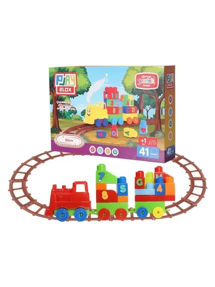 2403 - PLAYBOX 41 PARÇA LEGO TREN SETİ ürün görseli 1