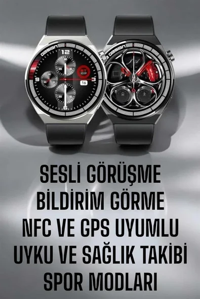 Akıllı Saat GPS VE NFC Özelliği Sesli Görüşme Dokunmstik Ekran ürün görseli 1