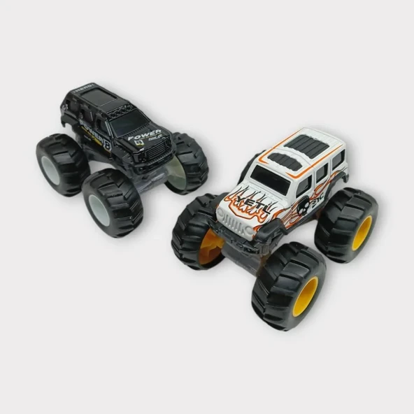 Mini Off-Road Araçlar 2'li - Siyah Beyaz ürün görseli 1