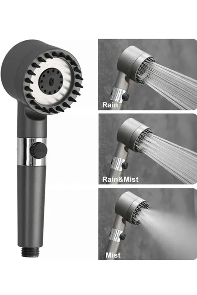 Yeni Masaj Etkili Nesil Filtreli Duş Başlığı Fıskiyesi Duş Banyo ürün görseli 1