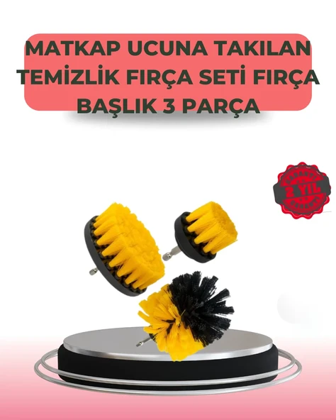 3 Parça Matkap Ucu Temizlik Fırçası Dayanıklı Naylon Kıllı ürün görseli 1