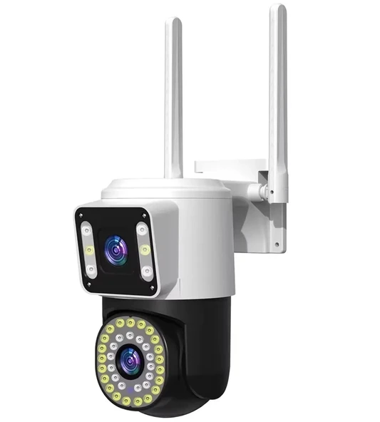 4MP Yoosee Çift Lens IP Kamera - WIFI Açık Otomatik İzleme, Su Geçirmez Kablosuz Güvenlik Ev Kamerası, Renkli Gece Görüş ürün görseli 1