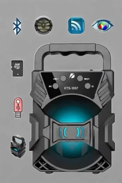 Yüksek Performanslı Bluetooth Hoparlör Kablosuz Taşınabilir ürün görseli 1