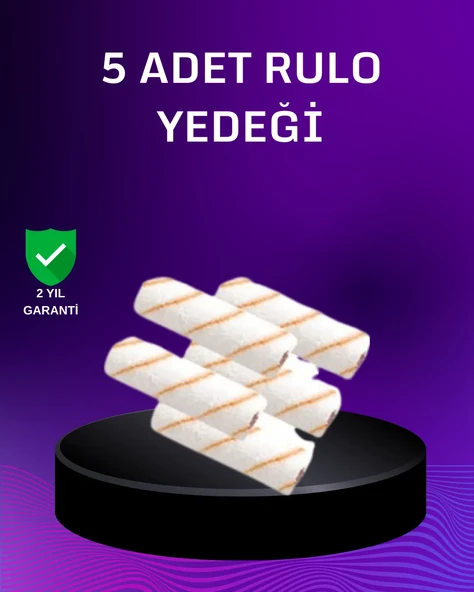 5’li Mini Rulo Boya Seti Duvar Tavan Emülsiyon Uygulama ürün görseli 1