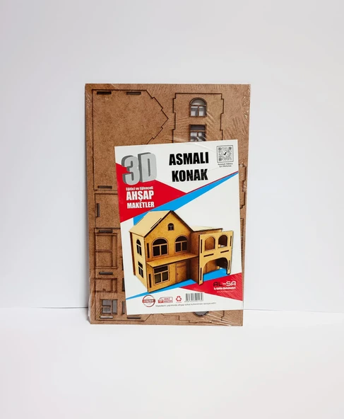 3D Ahşap Maket Asmalı Konak ürün görseli 1
