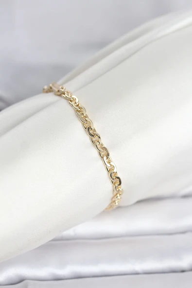 CM 14K Gold Renk Zincir Model Kadın Bileklik ürün görseli 1