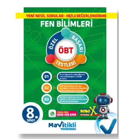8.SINIF FEN BİLİMLERİ ÖZEL BAŞARI TESTLERİ ürün görseli 1