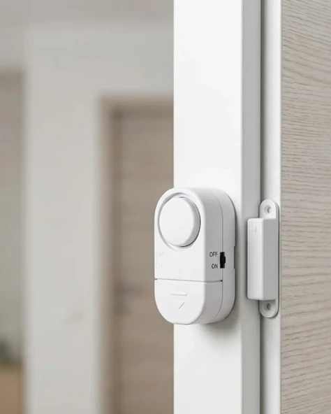 Kapı Pencere Alarmı Manyetik Sensörlü 90 dB Güçlü Sesli Güvenlik Alarm Sistemi ürün görseli 1