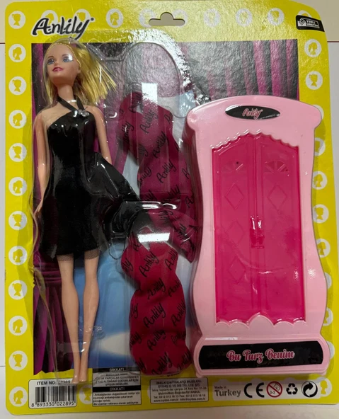 Anlily Dolapli Bebek Oyun Seti ürün görseli 1