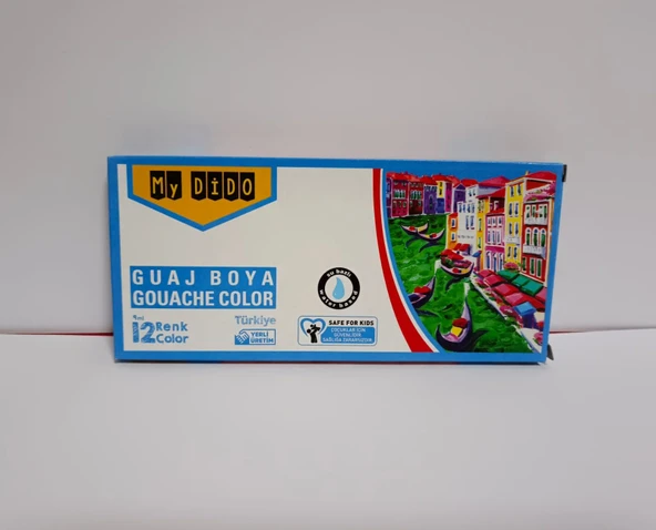 Guaj Boya 12 Renk Tüp ürün görseli 1