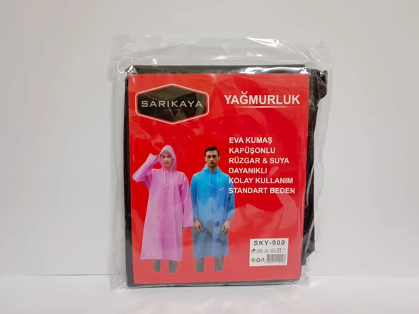 Yağmurluk Siyah Renk ürün görseli 1