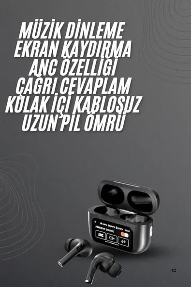 Yeni Nesil Pro Ekranlı Bluetooth Kulaklık 5.0 Bluetooth ürün görseli 1
