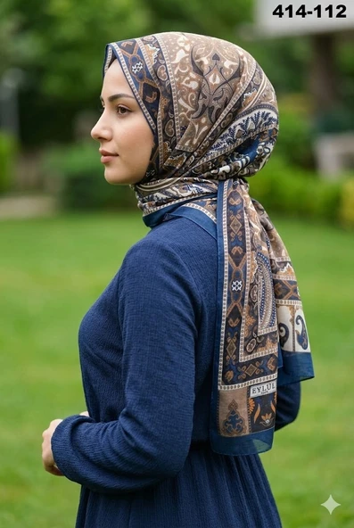 Eylül İpek Etnik Desen Soft Şal 414-112 ürün görseli 1