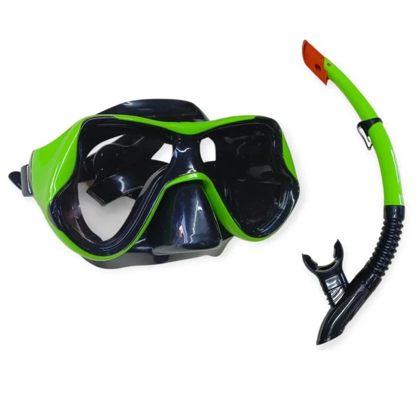 Star Diving Dalış Maskesi ve Snorkel Yetişkin - 51715-YEŞİL ürün görseli 1