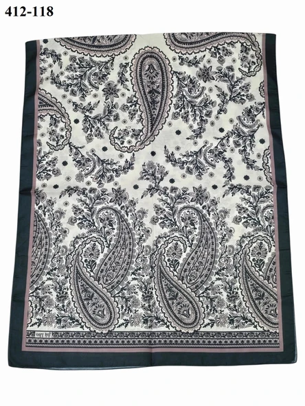 Soft İpek Etnik Desen Soft Şal 412-118 - Resim 2