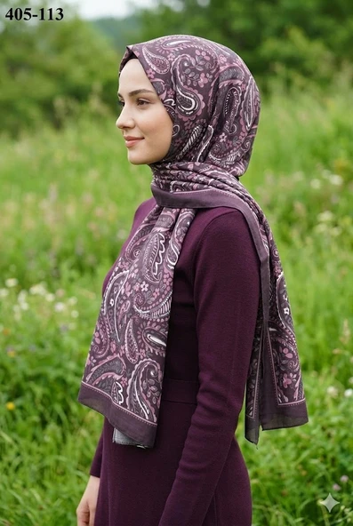 Eylül İpek Etnik Desen Soft Şal 405-113 ürün görseli 1